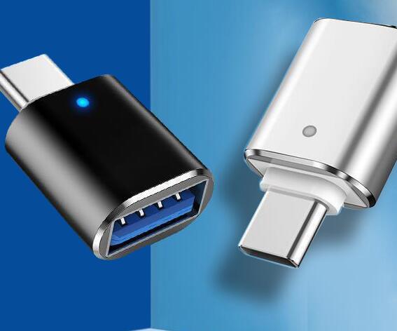 Adaptador USB 3.0 a Tipo-C OTG para carga rápida