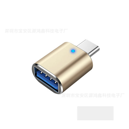 Adaptador USB 3.0 a Tipo-C OTG para carga rápida