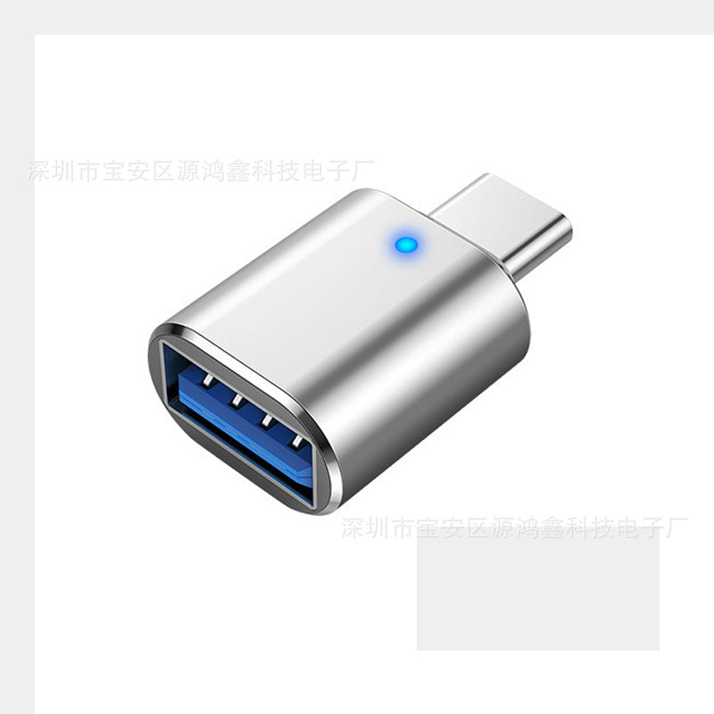 Adaptador USB 3.0 a Tipo-C OTG para carga rápida